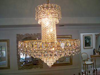 chandelier washing